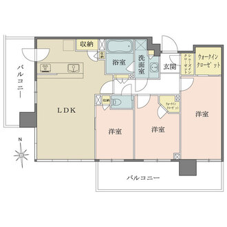 シティタワーズ東京ベイの間取図