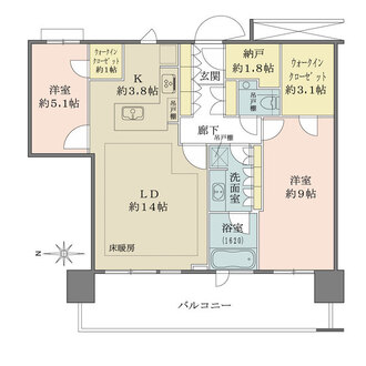 アーバンドックパークシティ豊洲タワーの間取図