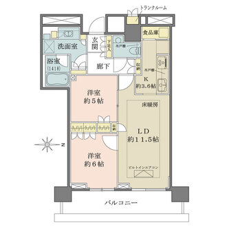 ザ・パークハウス晴海タワーズティアロレジデンスの間取図