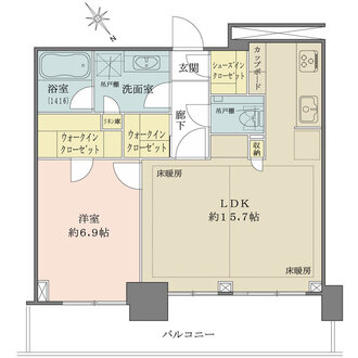 ザ・クレストタワーの間取図