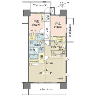 ザ・パークハウス中野富士見町の間取図