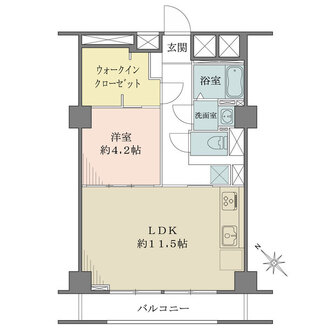 シャンボール第二築地の間取図