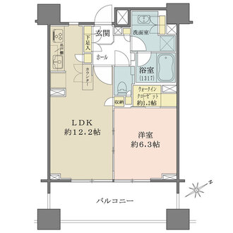 パークハウス代々木公園ラフィナートの間取図