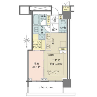 ザ・パークハウス晴海タワーズクロノレジデンスの間取図