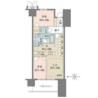 プレミスト有明ガーデンズの間取図