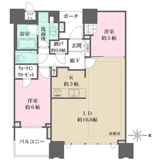 DEUX TOURS CANAL&SPA（ドゥトゥール　キャナル&スパ）の間取図