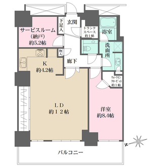 Wコンフォートタワーズ　EASTの間取図