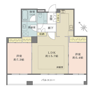 東京ツインパークスの間取図