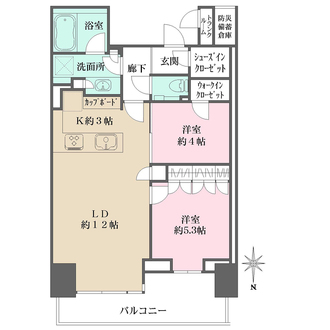 ベイズタワー&ガーデンの間取図