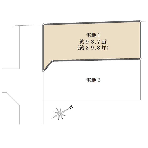 1区画の間取図