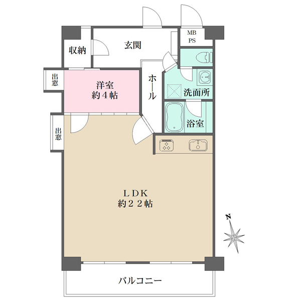 ダイアパレス加古町の間取図