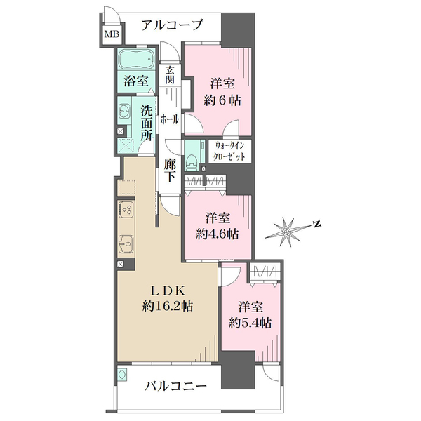 ルミナス舟入本町リバーフロントの間取図