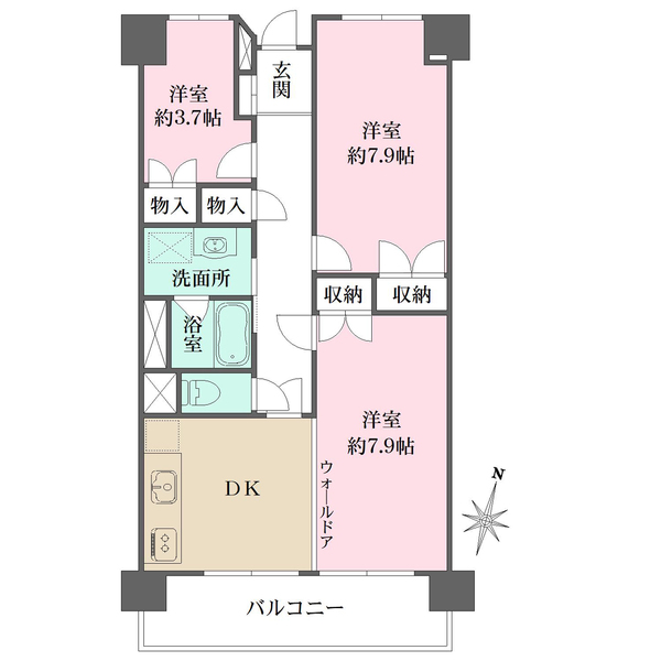 鶴見ハイタウンの間取図