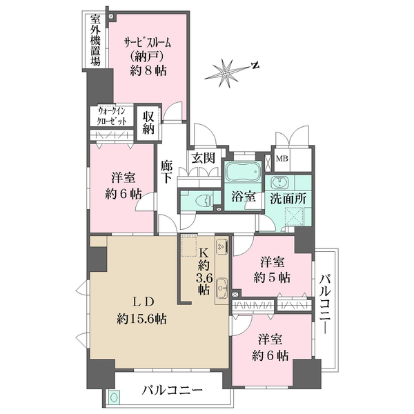 ザ・ロイヤル小町の間取図