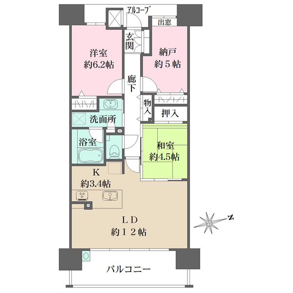 ザ・パークハウス府中南の間取図