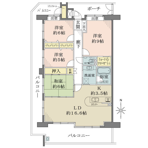 Jcity宇品西ベイタウンの間取図