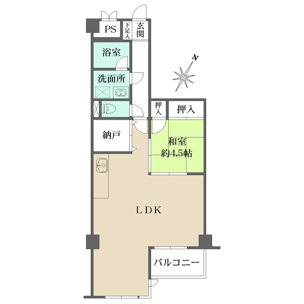 サンパレス草津の間取図