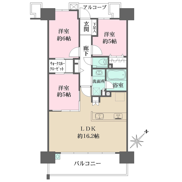 ライオンズ広島グランテラスの間取図