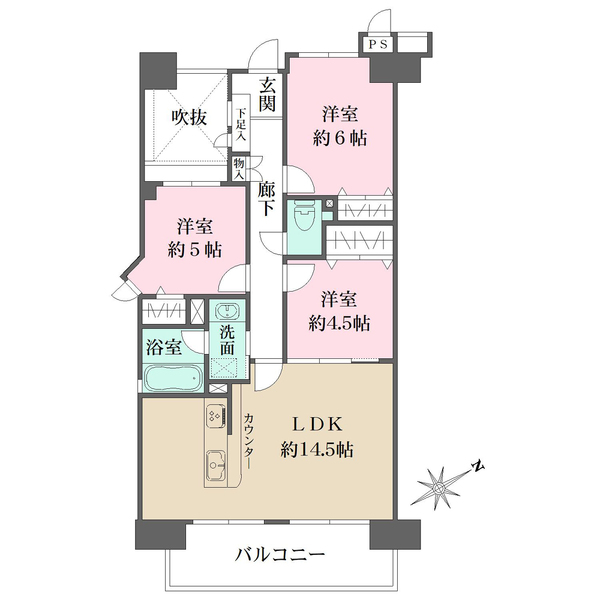 ダイアパレス中須の間取図