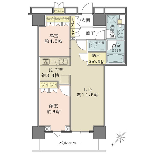 hitoto広島The Towerの間取図