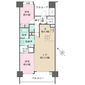 BELISTA光町の間取図