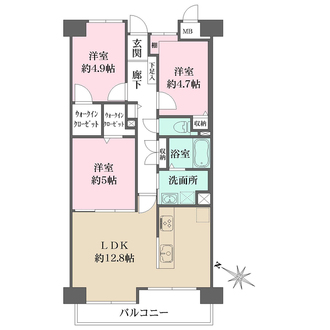 藤和猫屋町ハイタウンの間取図