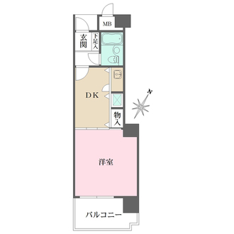 ライオンズマンション新井口駅前の間取図