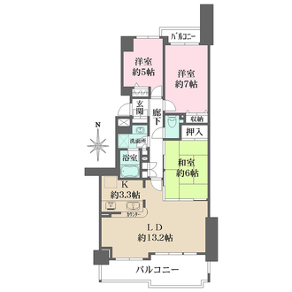 パークハウス東山・公園の街弐番館の間取図
