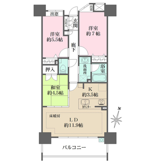 BELISTA新井口駅前の間取図