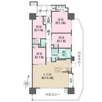 ヴェルディ廿日市ステーションテラスの間取図