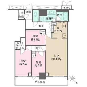 hitoto広島The Towerの間取図