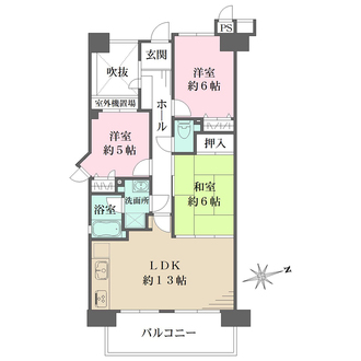 ダイアパレス中須の間取図