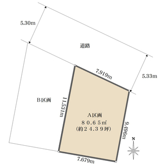 A 区画の間取図