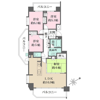 パークハウス堀越エクセレントヒルズの間取図