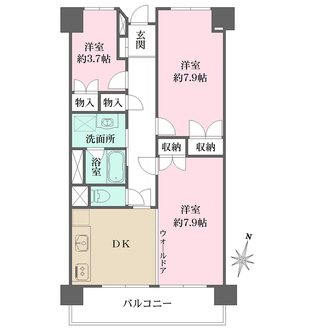 鶴見ハイタウンの間取図