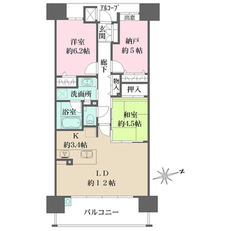 ザ・パークハウス府中南の間取図