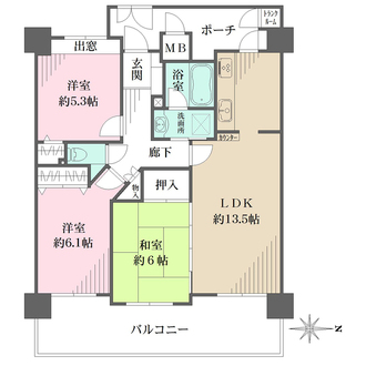 フローレンス井口台の間取図