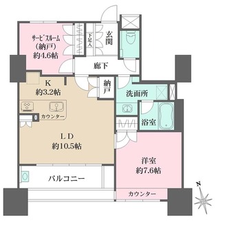 ザ・パークハウス上幟レジデンスの間取図