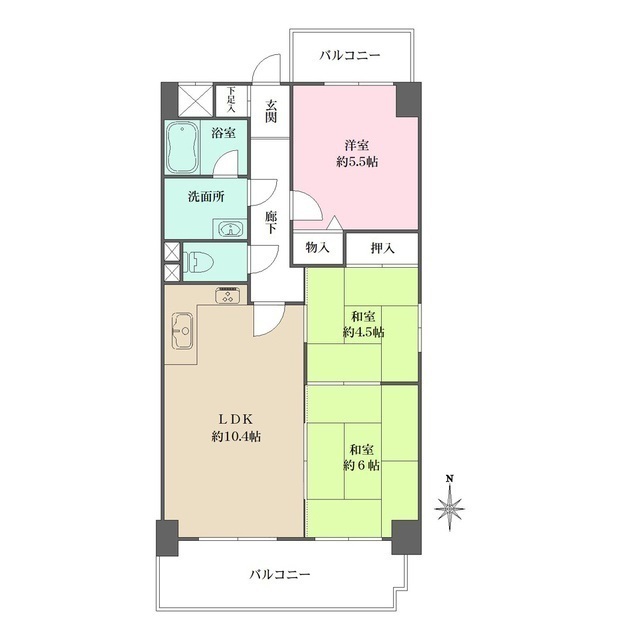 シティホームズ小町の間取図