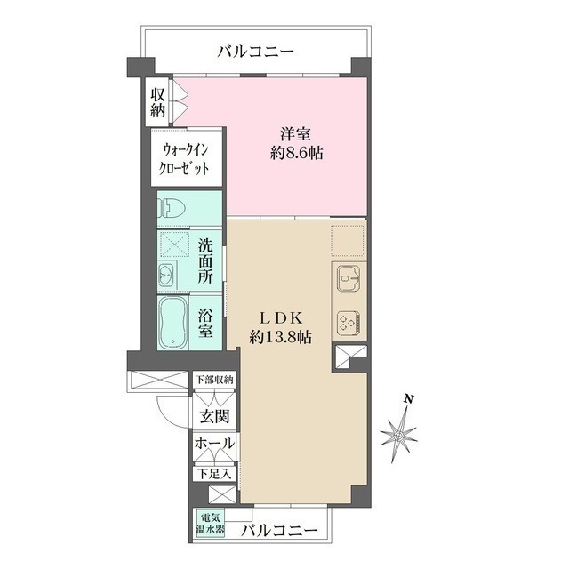ＮｅｏＡｌｅｓ　ｍｉｄｏｒｉｍａｃｈｉの間取図