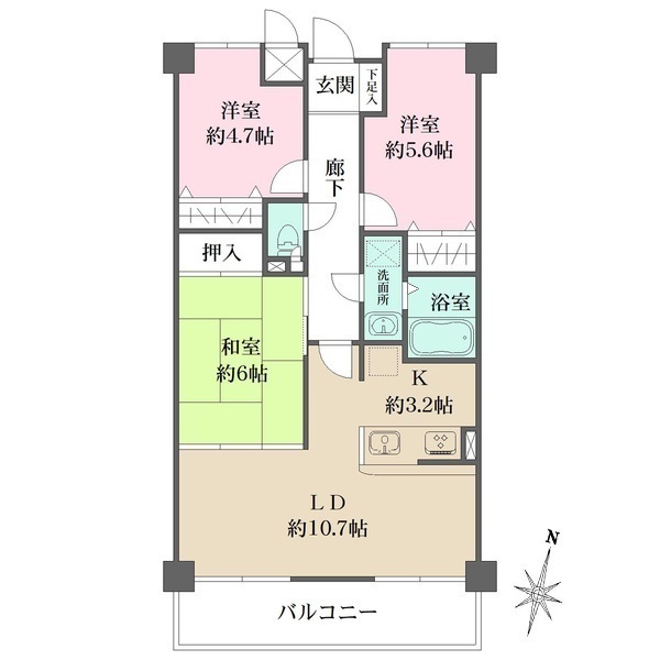 コアシティ翠町の間取図
