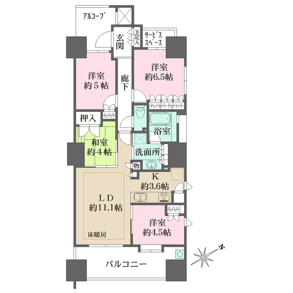 ザ・パークハウス広島駅前通りの間取図