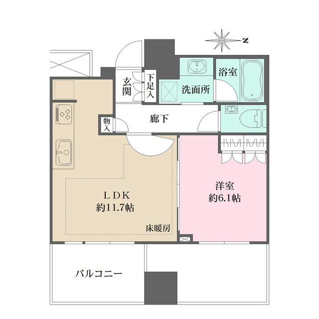 ザ・パークハウス広島タワーの間取図