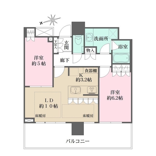ザ・パークハウス広島タワーの間取図
