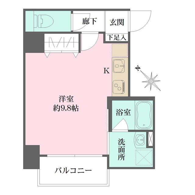 Le Pont広島駅前の間取図