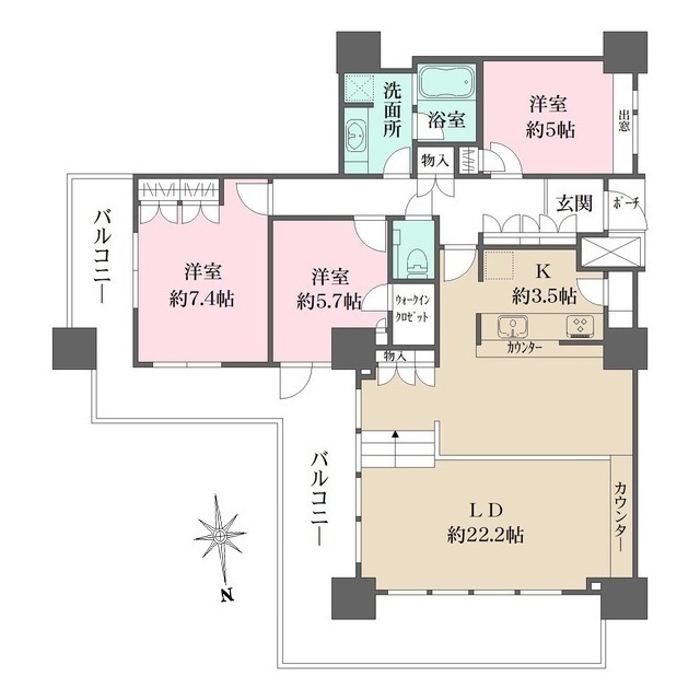 アーバンビューグランドタワーの間取図