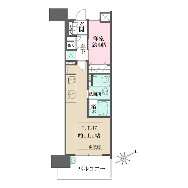 ザ・広島フロントの間取図