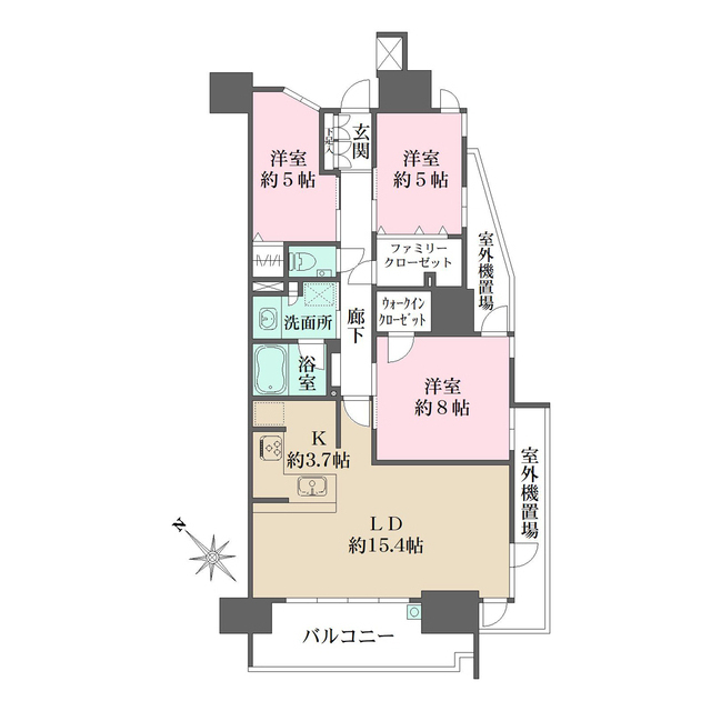 ザ・広島フロントの間取図