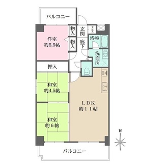 シティホームズ小町の間取図