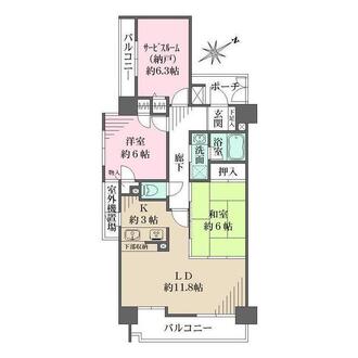 藤和十日市ホームズの間取図